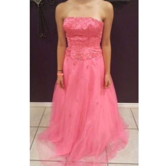 bubblegum pink prom dress